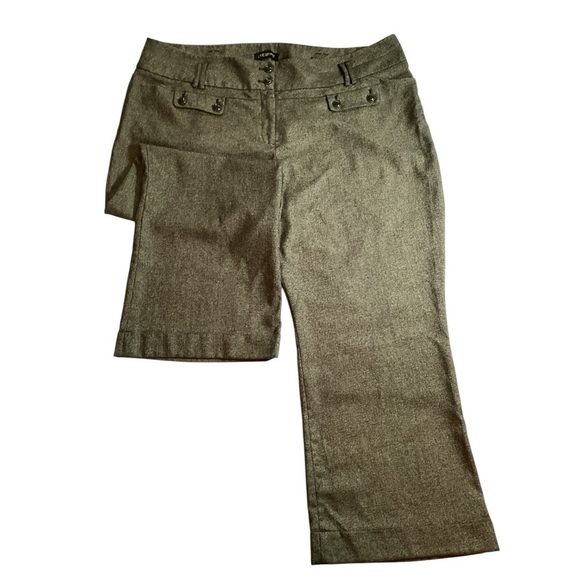 Lane Bryant Tan Flare Trousers, Stretch, Plus Size 28 - Picture 2 of 8